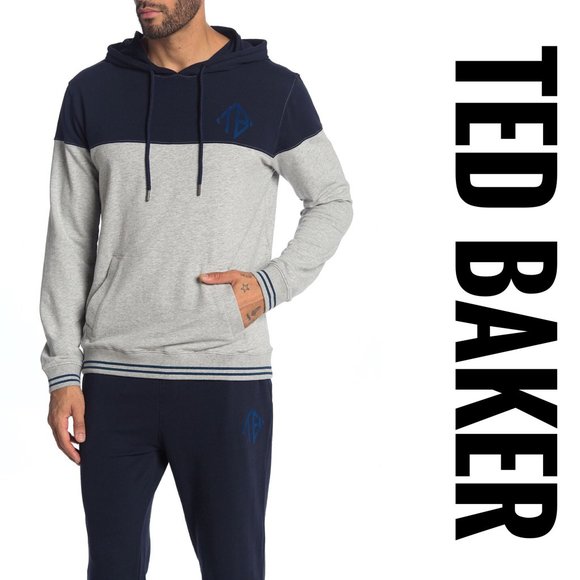 Ted Baker Other - NEW Ted Baker Colorblock Pullover Lounge Hoodie L